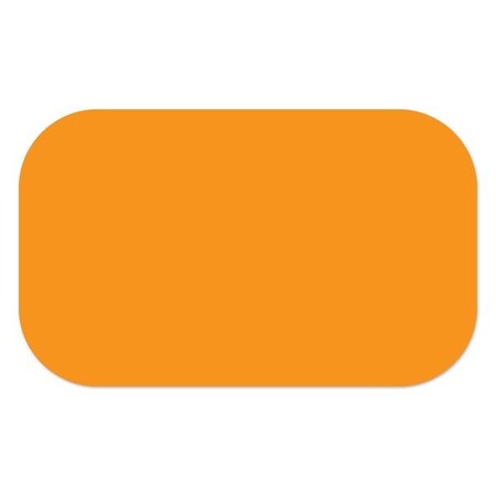 Ergomat 3inx6in DuraStripe Xtreme Rounded Strip Orange, 50PK DSX-STRIP-3x6R-O-KIT